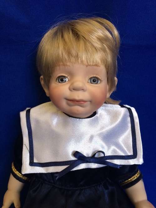 Vintage Porcelain Doll - Sailor