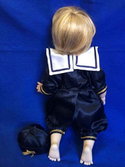 Vintage Porcelain Doll - Sailor