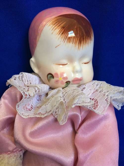 Vintage Porcelain Doll - Sleeping Doll