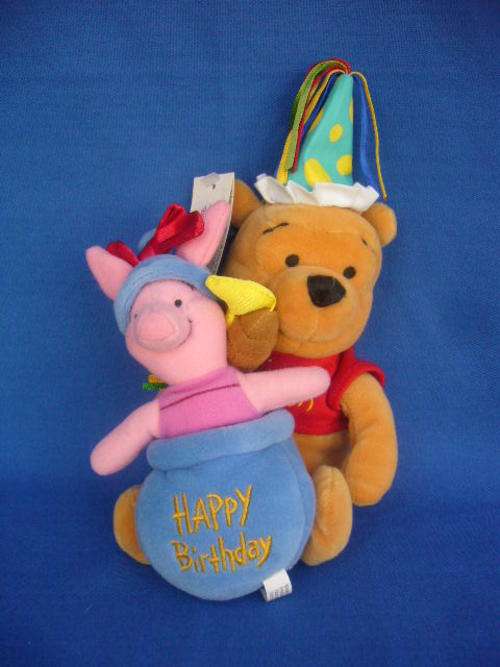 Disney's Winnie the Pooh & Piglet Happy Birthday Beanie