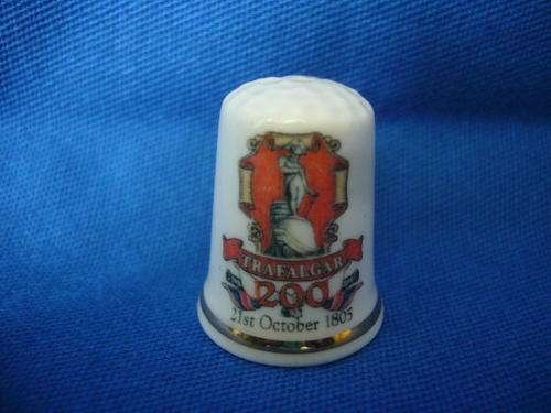 Bone China Thimble - Trafalgar 200 (21st October 1805)