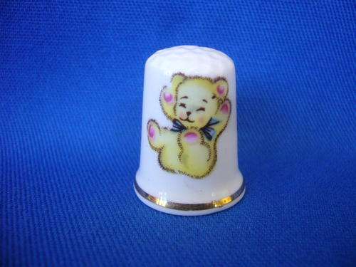 Bone China Thimble - Teddy bear