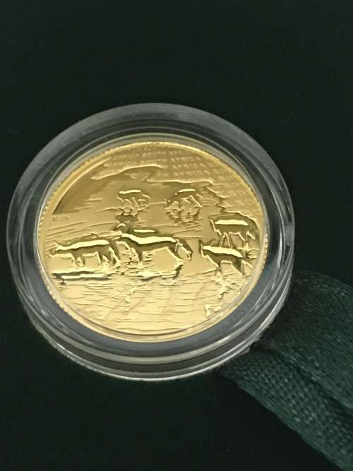 2012 Natura Gold 1/10oz African Painted Wolf