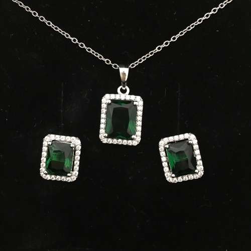 Stunning Sterling Silver Necklace & Earring Set
