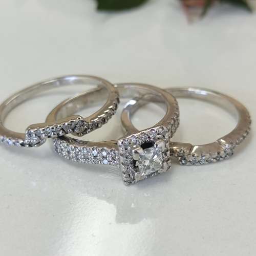 Princess Cut Diamond Ring #m01