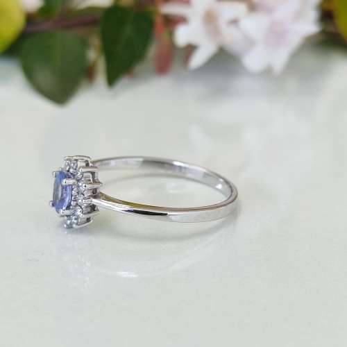 Diamond Sapphire Ring #cc017