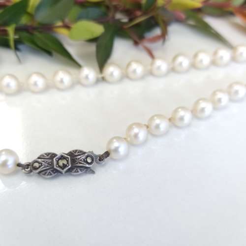 Vintage Pearl Necklace #1056
