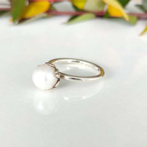 Silver Pearls Ring