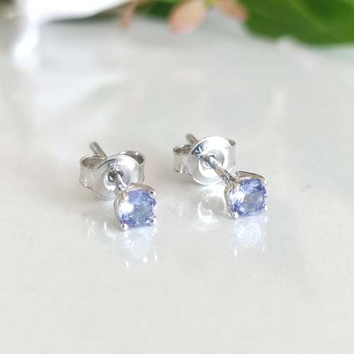 White Gold Stud Earring Set #1095