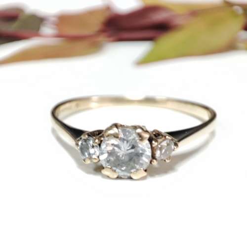 Bargain!!! Yellow Gold CZ Ladies Ring #1135