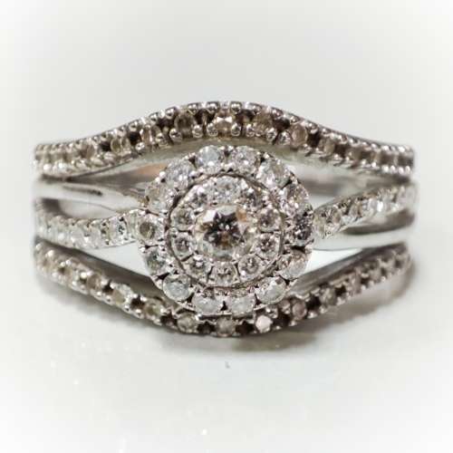Ladies Diamond & White Gold Ring #1137