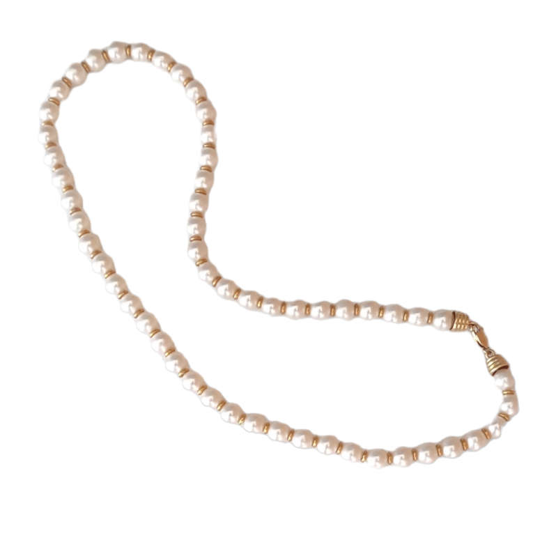 Gold & Pearl Necklace #1140