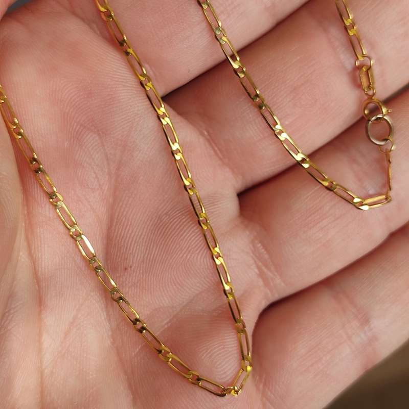 9kt Solid Gold Necklace #cc009