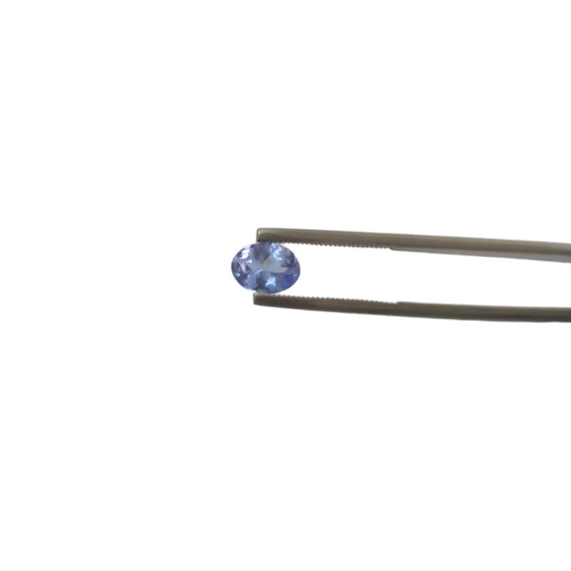 Blue Violet Natural Tanzanite 0.977ct Oval Cut