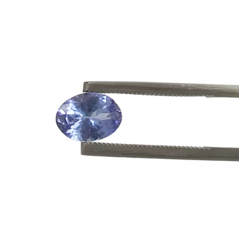 Blue Violet Natural Tanzanite 0.977ct Oval Cut