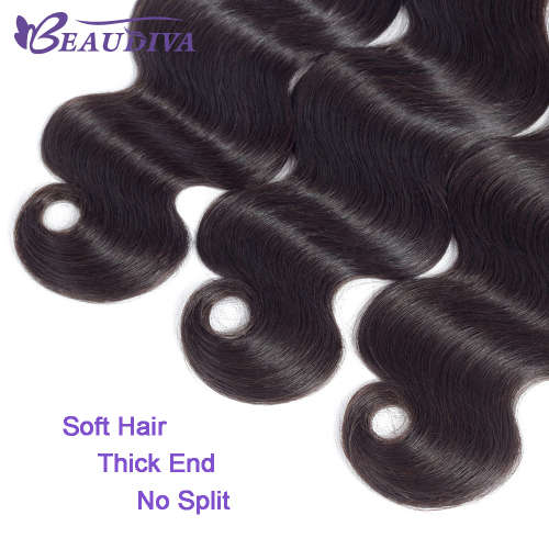 Brazilian Remy  Body Wave 2 Piece Bundles + Closure (16, 18 + 14 Closure)