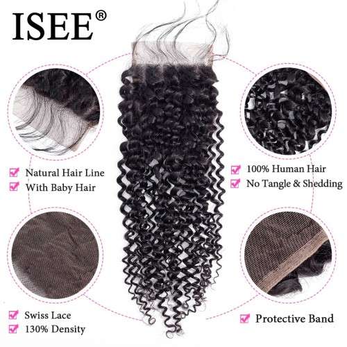 FREE SHIPPING!!! 11A Mongolian Kinky Curly Bundles + Closure (10, 10, 10 + 10 Closure)
