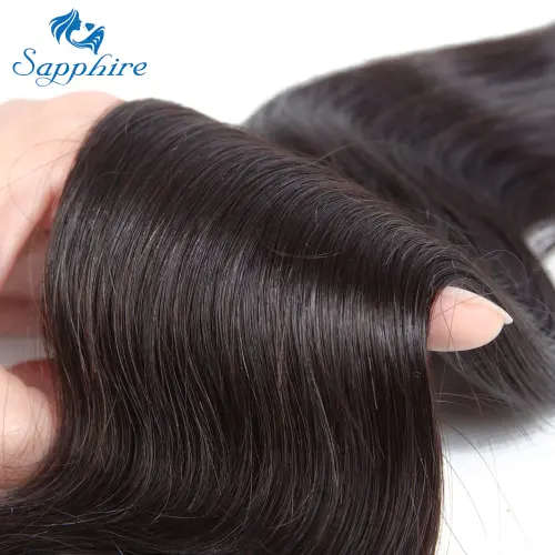 11A Brazilian Body Wave Bundles Plus Closure (16, 18, 20 + 18 Closure)
