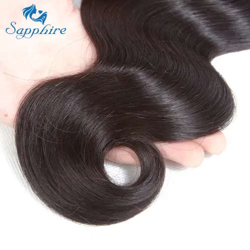 11A Brazilian Body Wave Bundles Plus Closure (16, 18, 20 + 18 Closure)