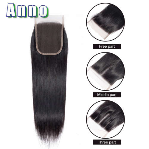 Brazilian Straight Hair Bundles With Closure (16, 16, 16 with 14 closure)
