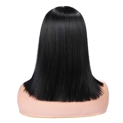 14 inch Synthetic Non-Lace Black Wig (Free Delivery)