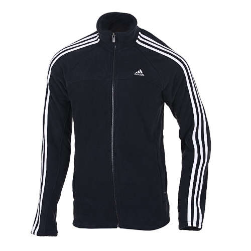 Original Mens Adidas Winter Fleece Jacket PF-ESS 3S X12196 - 3X Large - Zip Down