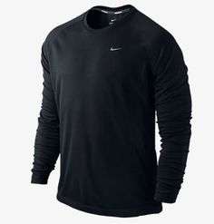 Original Mens NIKE Miler UV Long Sleeve Dri-FIT 744360-010 - Large - UPF 40+