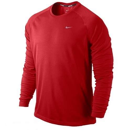 Original Mens NIKE Miler UV Long Sleeve Dri-FIT 744360 - Medium - UPF 40+