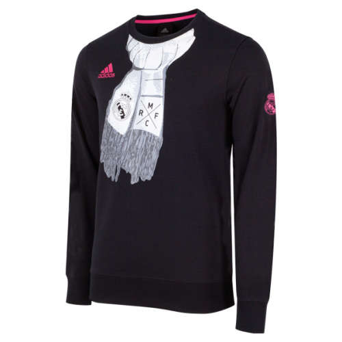 Original Mens Adidas Real Madrid Graphic Sweat S16940 - Large