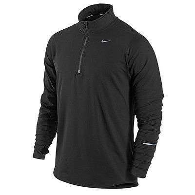Original Mens NIKE Element Half Zip Long Sleeve Dri-FIT - Large - 904946-010