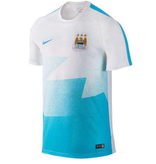 Original Mens NIKE Pre Match Manchester City Training Shirt - XX Large - 688152-103