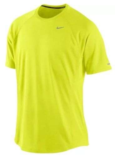 Original Mens NIKE Miler UV Short Sleeve Dri-FIT 543499-702 - X Large - UPF 40+