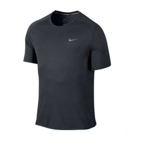 Original Mens NIKE Miler UV Short Sleeve Dri-FIT 717405-060 - Medium - UPF 40+