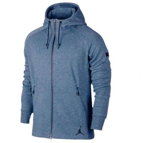 Original Mens Nike Jordan Icon Fleece Full Zip Hoodie - XX Large - 809470-464