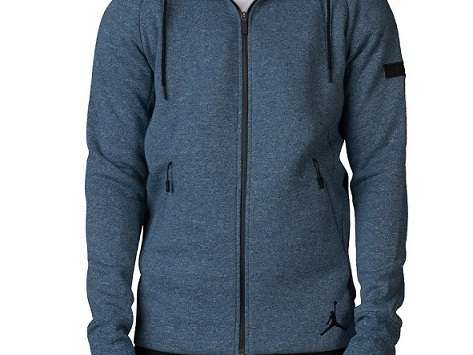 Original Mens Nike Jordan Icon Fleece Full Zip Hoodie - XX Large - 809470-464