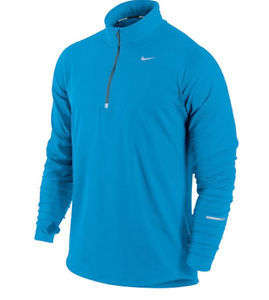 Original Mens NIKE Element Half Zip Long Sleeve Dri-FIT - Large - 717404-465