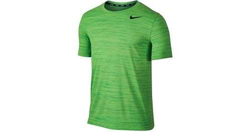 Original Mens NIKE Short Sleeve Dri-Fit Touch Heathered - Large - 742228-380