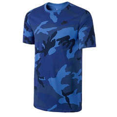 Original Mens NIKE Camo Futura Short Sleeve 839615-480 - Medium