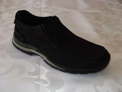 Original Mens Jeep Duro Lite - UK 10 (SA 10) - Black - Leather / Textile Upper - Foam Tech Insole