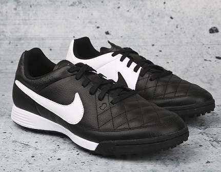 Original Mens Nike Tiempo Genio Leather TF 631284-010 - UK 9 (SA 9)