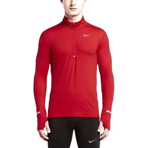 Original Mens NIKE Element Half Zip Long Sleeve Dri-FIT - Large - 717404-657