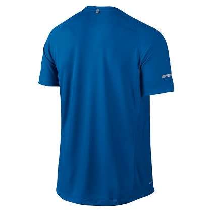 Original Mens NIKE Miler UV Short Sleeve Dri-FIT 717405-465 - Large - UPF 40+