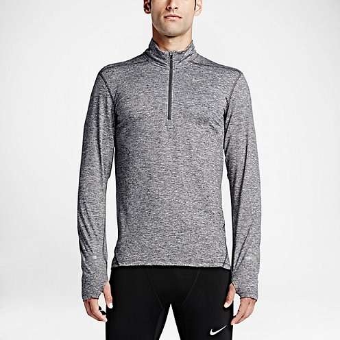 Original Mens NIKE Element Half Zip Long Sleeve Dri-FIT - Medium - 904946-021