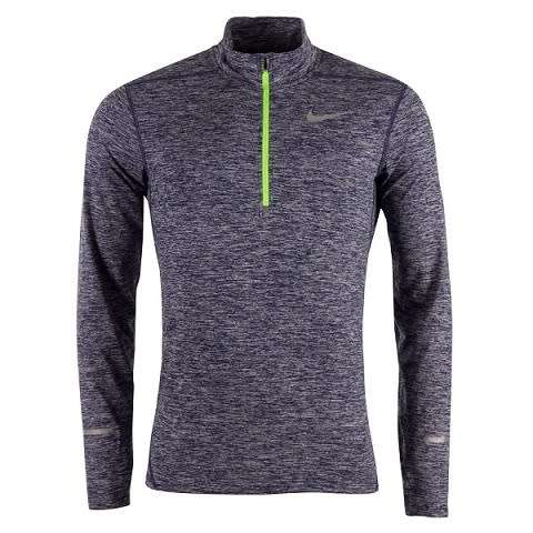 Original Mens NIKE Element Half Zip Long Sleeve Dri-FIT - Large - 904946-011