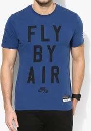 Original Mens NIKE Air Fly By SS Tee - 822648-423 - Medium