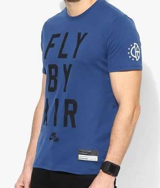 Original Mens NIKE Air Fly By SS Tee - 822648-423 - Medium