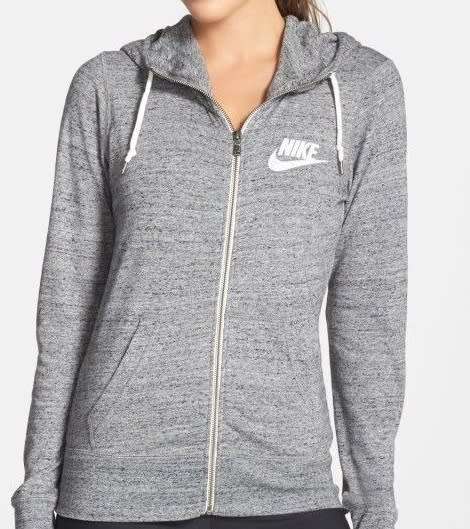Original Womens Nike NSW Vintage Full-Zip Hoodie - 813872-091 - Small