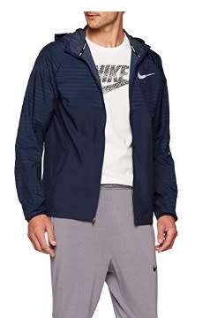 Original Mens Nike Herren Essential Hooded Jacket - AT4004-451 - X Large