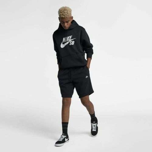 Original Mens Nike SB Icon Hoodie - AQ9565-011 - Large