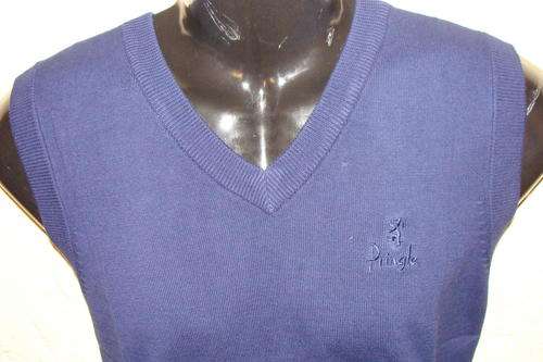 Original Mens Pringle Pull Over (Navy Blue) - X Large